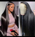 Silky Bone Straight Lace Front Wig – Natural Hairline