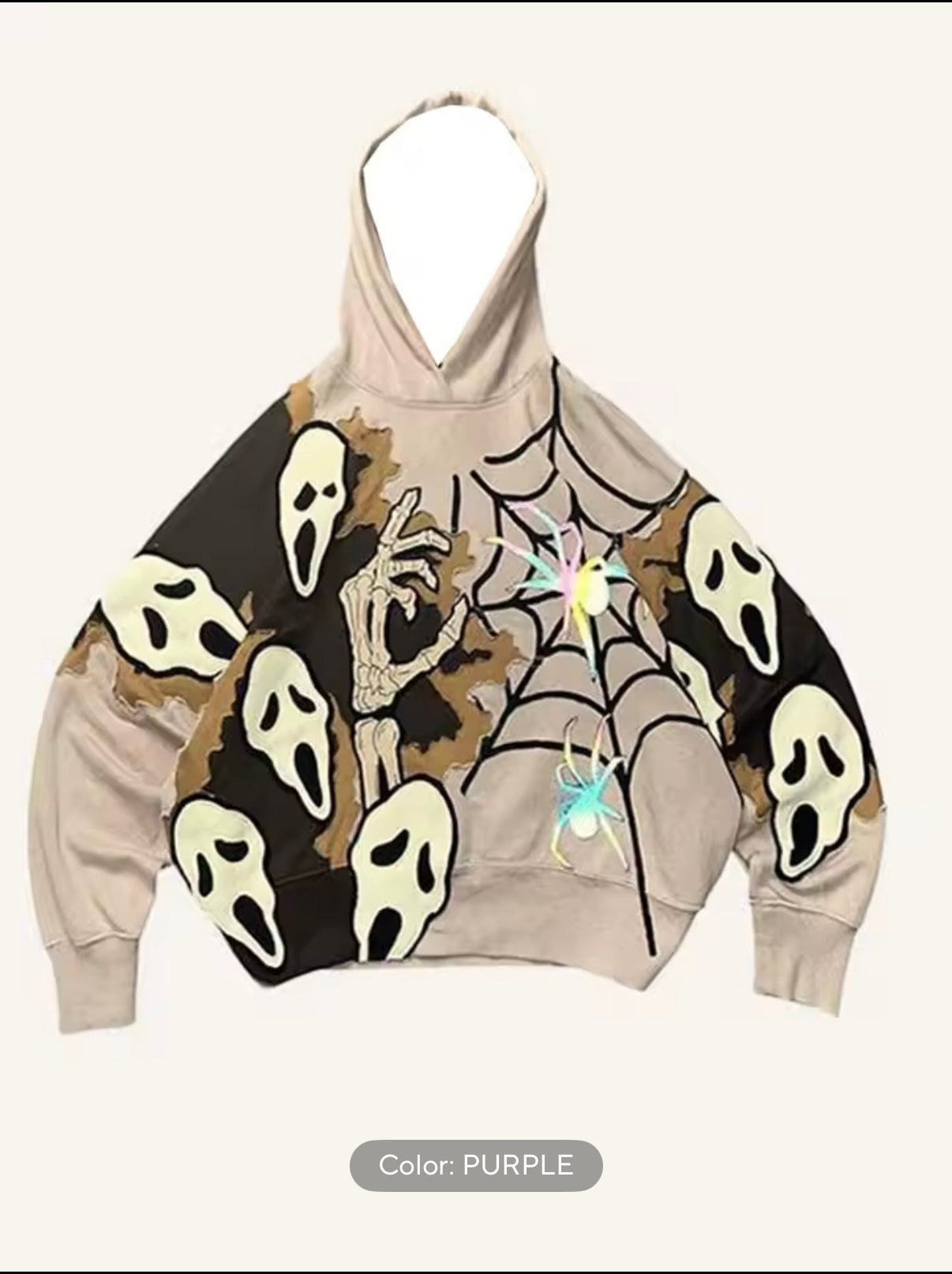 Skeleton Web Graphic Hoodie