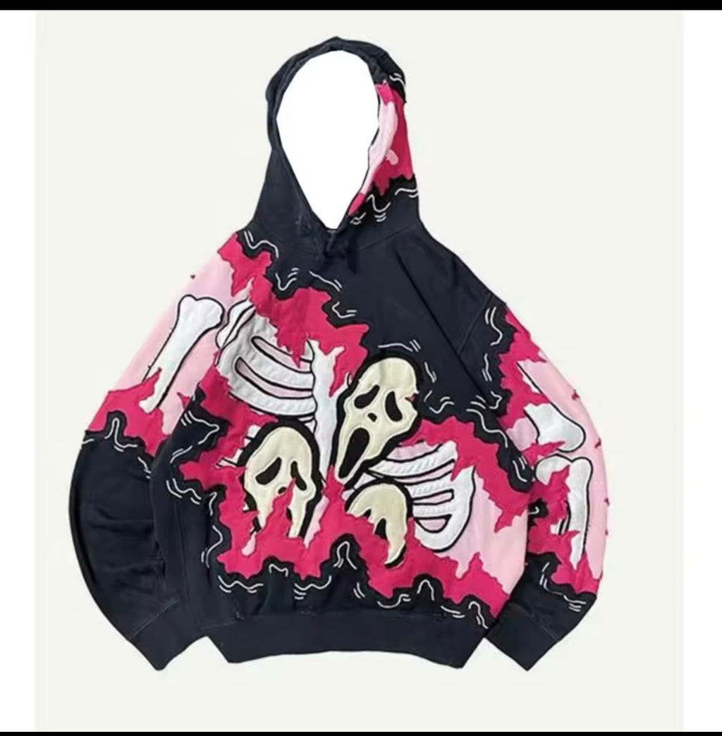 Skeleton Web Graphic Hoodie