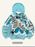Skeleton Web Graphic Hoodie