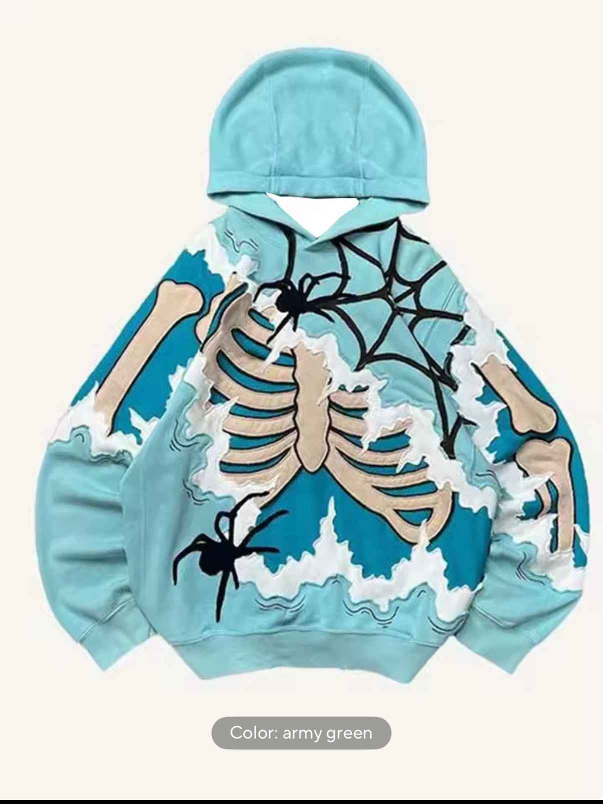 Skeleton Web Graphic Hoodie